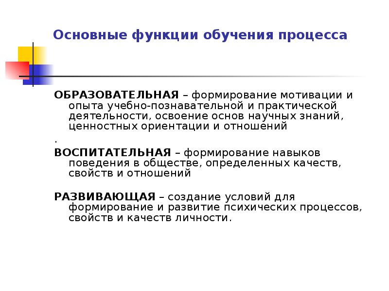 Примеры функции обучения. Обучающая функция в педагогике. Функции процесса обучения. Образовательная функция образования. Обучающая функция образования.