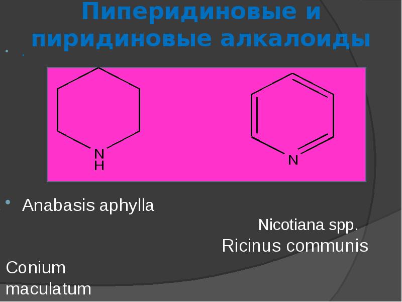 Лрс содержащие алкалоиды презентация