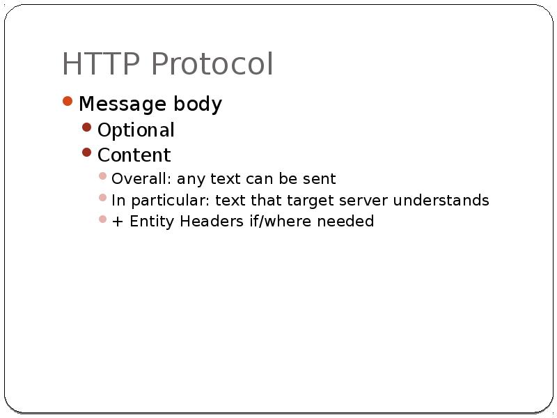Http Ptocol Message Performance testing