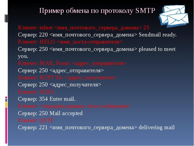Пример обмена информации. Почтовый протокол пример. Перечислите существующие почтовые протоколы.. Перечислите известные вам почтовые протоколы. SMTP протокол тест по кыргызскому языку.