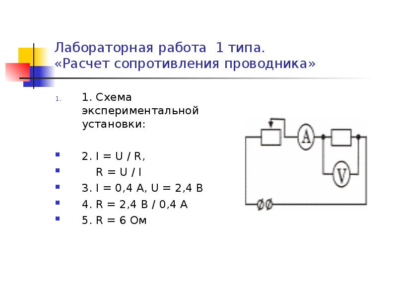 Лабораторная работа сопротивление