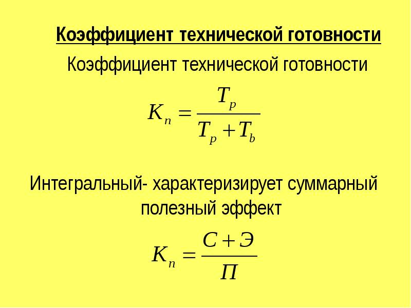 Коэффициент технической готовности автотранспорта