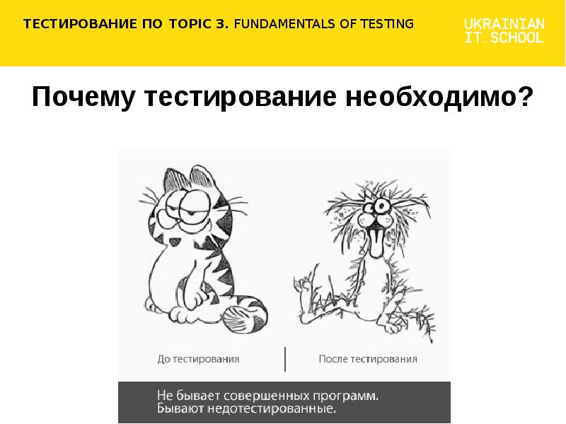 Презентация по тестированию по