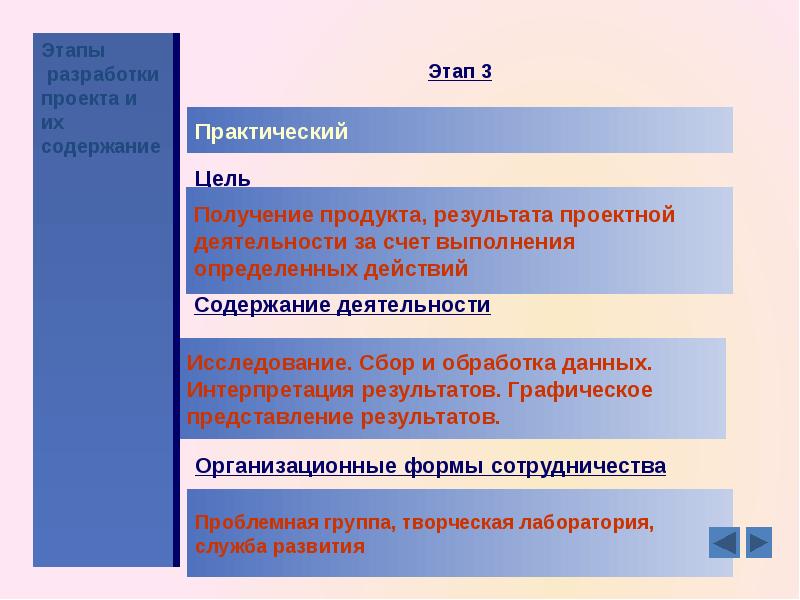 Главным содержанием фазы разработки является