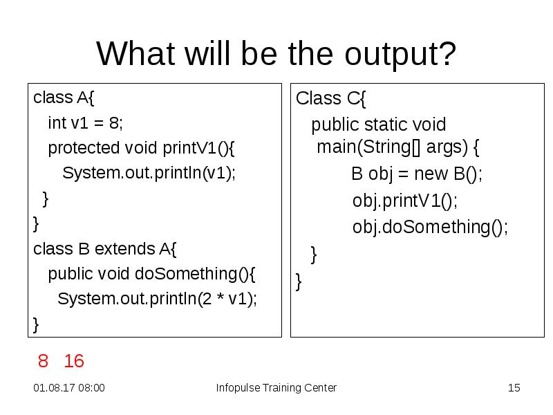 Protected void c. Extended Definition.