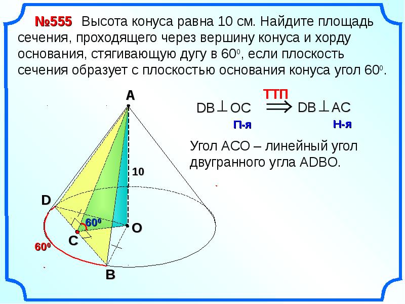 Конус презентация 10 класс атанасян