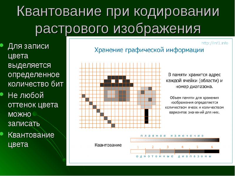 Какие преимущества имеет растровый способ кодирования рисунков рисунки занимают меньше места можно