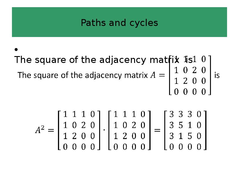 Path example. Adjacency pairs example.