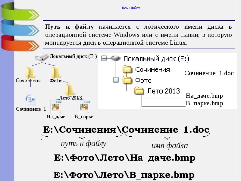 Путь к файлу имена. Задачи 7 класс Информатика файловая система. Файлы и файловые системы 7 класс Информатика. Файл, имя файла, файловая система.. Файл и файловая система 7 класс кратко.