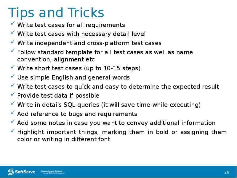 Tips and Tricks Tips and Tricks