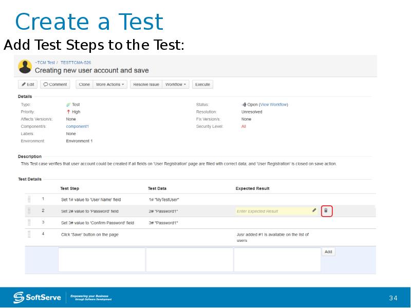 Create a Test Create a Test