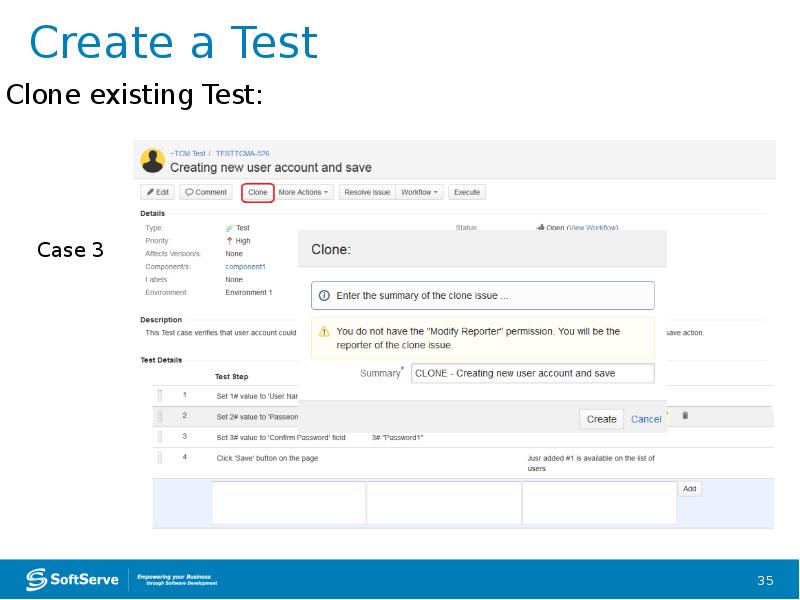 Create a Test Create a Test