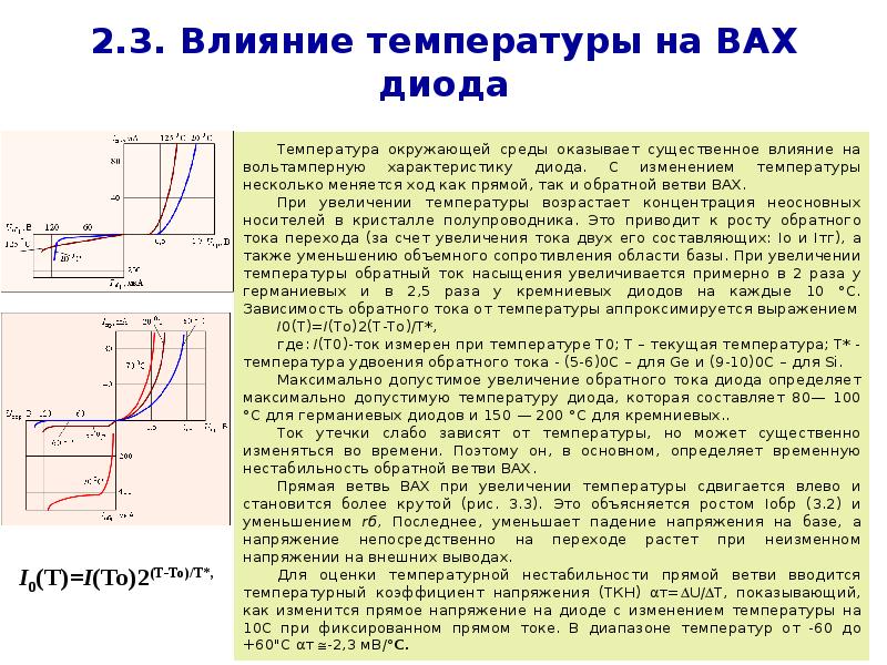 Зависят от температуры окружающей