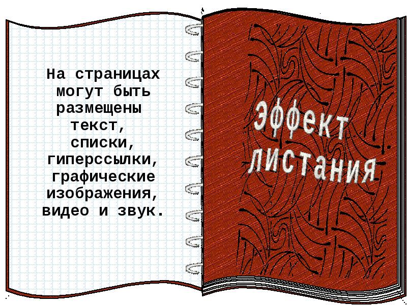 Как в презентации сделать эффект листания книги