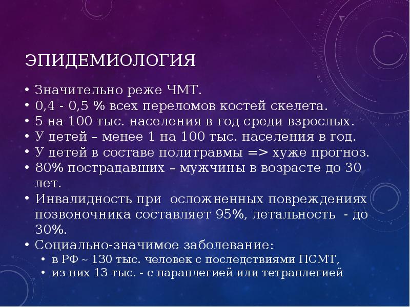 Травмы позвоночника у детей презентация