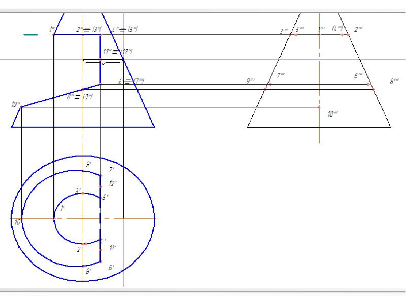 Конус чертеж инженерная графика