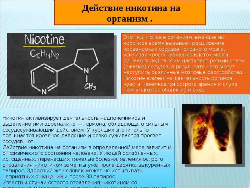 Никотин биохимия. Токсическое действие никотина. Действие никотина на организм. Алкалоид никотин. Эффекты никотина.