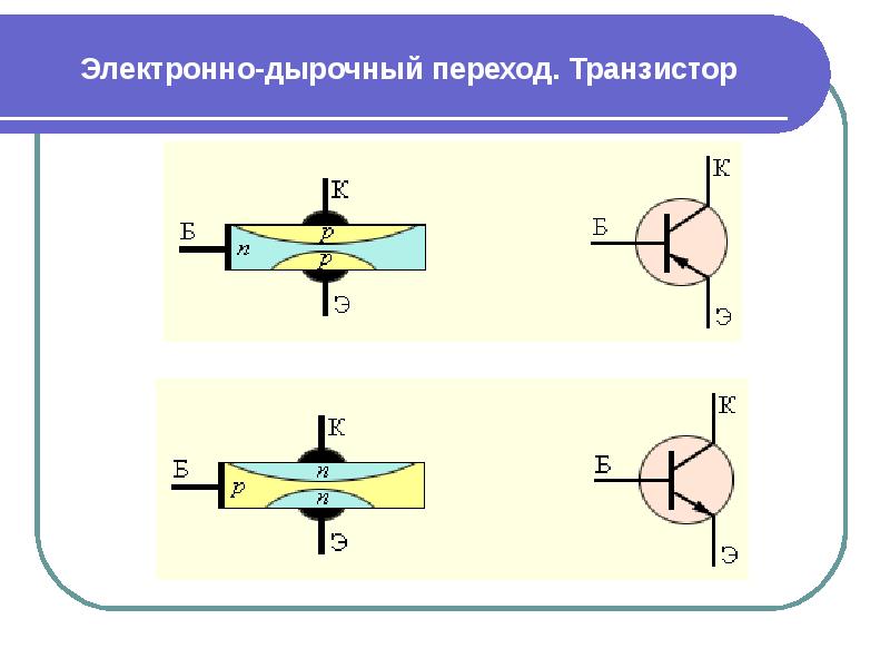 P n переход в транзисторе