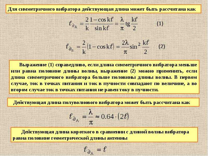 Действующая длина