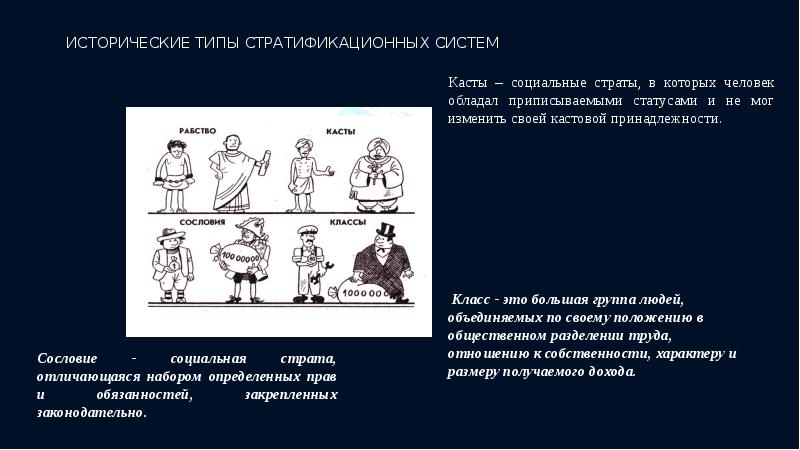 Социальная группа страта членством в которой человек. Социальная стратификация. Классовая система примеры. Исторические типы сертификационных систем (иерархии). Современная стратификационная система.