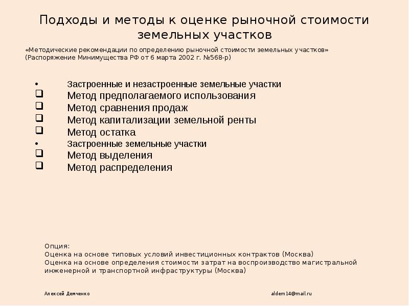 Определение Рыночной Стоимости Земельного Участка Диплом