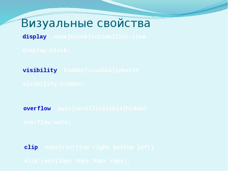 Основы css презентация