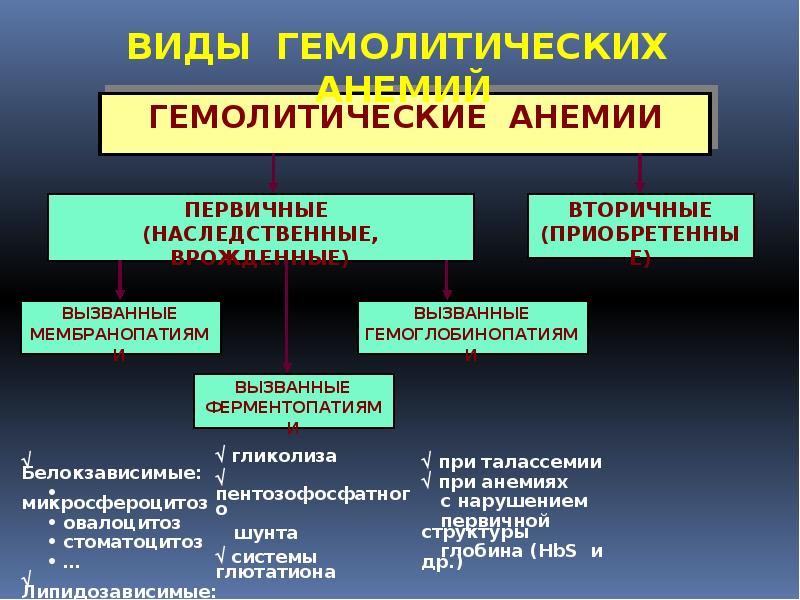 Клинические синдромы анемии