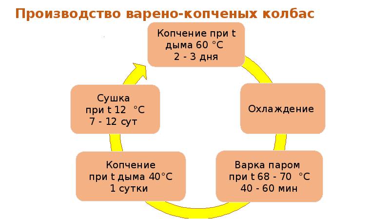 Производство варено-копченых колбас