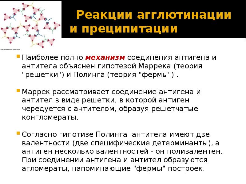 Реакция преципитации презентация