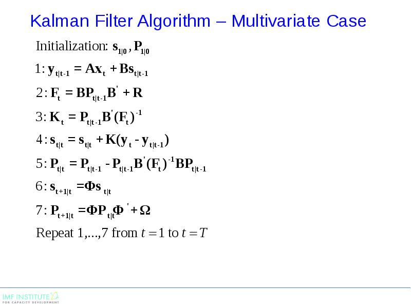 Dynamic models and the Kalman filter
