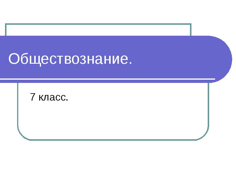 Регулирование поведения людей в обществе 7 класс презентация