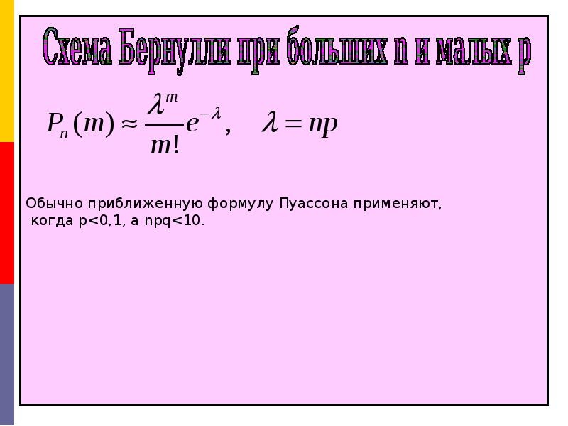 Схема бернулли примеры