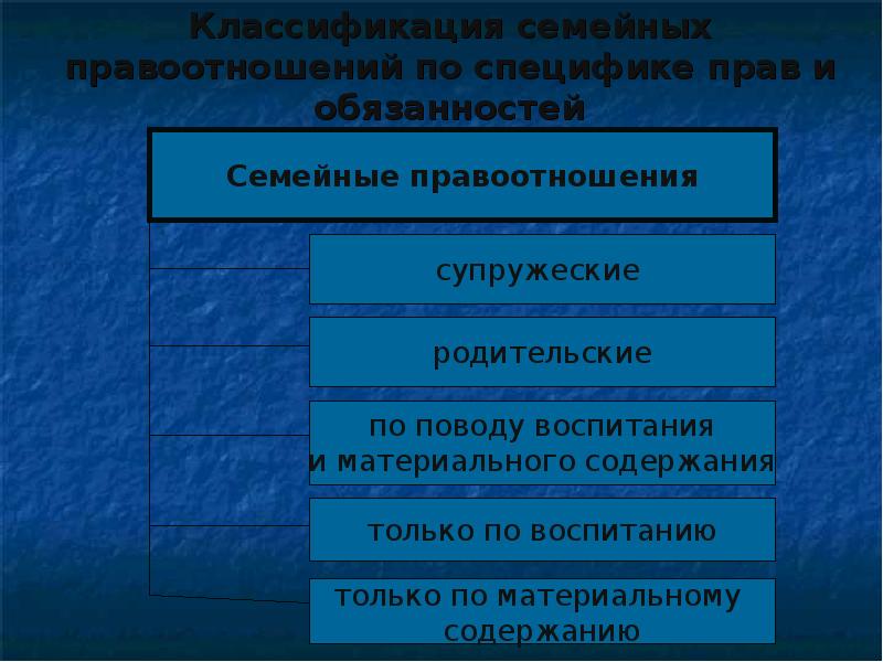 Семейные правоотношения презентация 10 класс