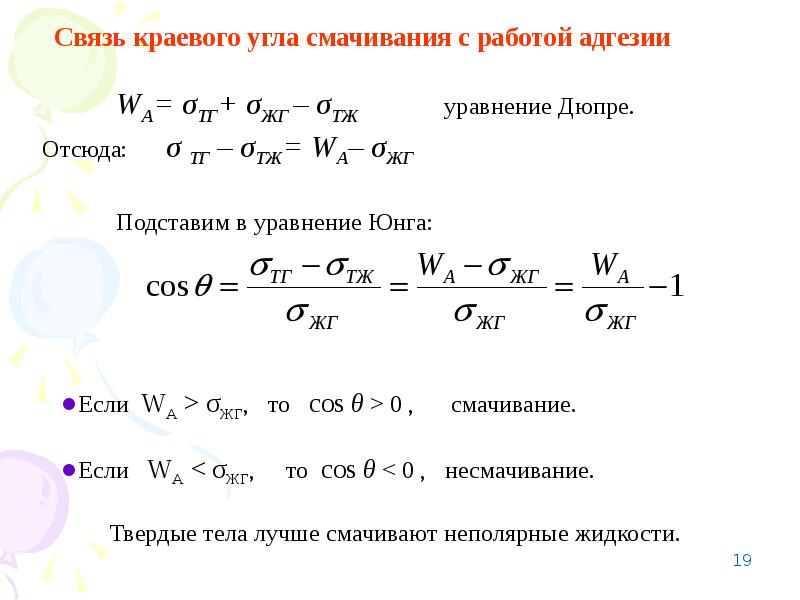 Уравнение юнга