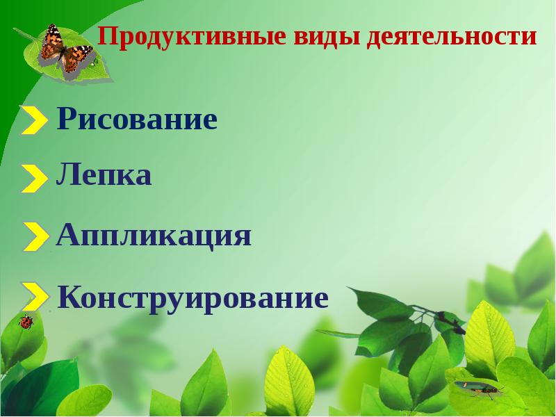 Продуктивный вид. Продуктивные виды деятельности дошкольников. Виды продуктивных видов деятельности. Виды детской продуктивной деятельности. Продуктивные виды деятельности в ДОУ.