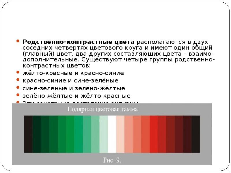 Родственные цвета. Родственно контрастные цвета. Hjncndtyyj-контрастные цвета. Контрастные, родственно-контрастные и родственные цвета.