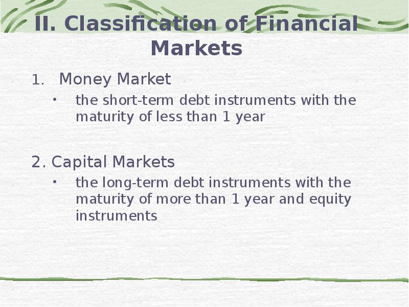 Financial Institutions And Markets Meaning