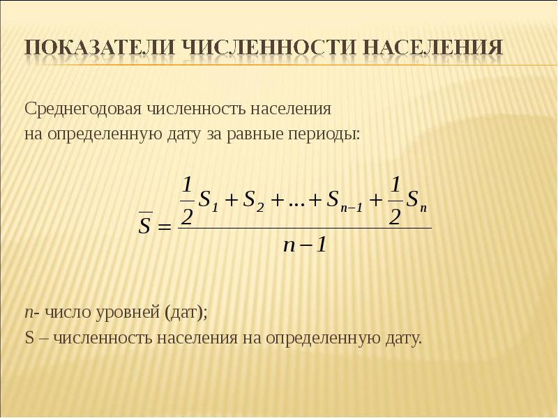 Среднегодовая численность населения