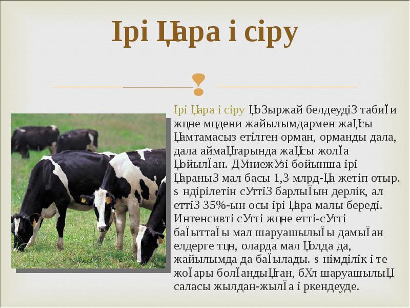Ірі қара өсіру
Ірі қара өсіру қоңыржай белдеудің табиғи және мәдени Ірі қара өсіру
Ірі қара өсіру қоңыржай белдеудің табиғи және мәдени