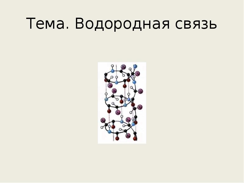 Водородная связь презентация