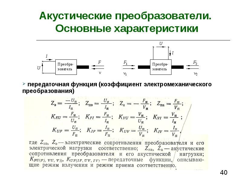 Электроакустические преобразователи презентация