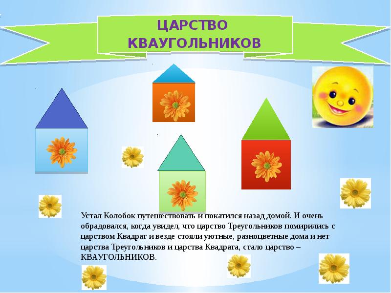 Колобок в царстве квадратов треугольников и кругов картинки