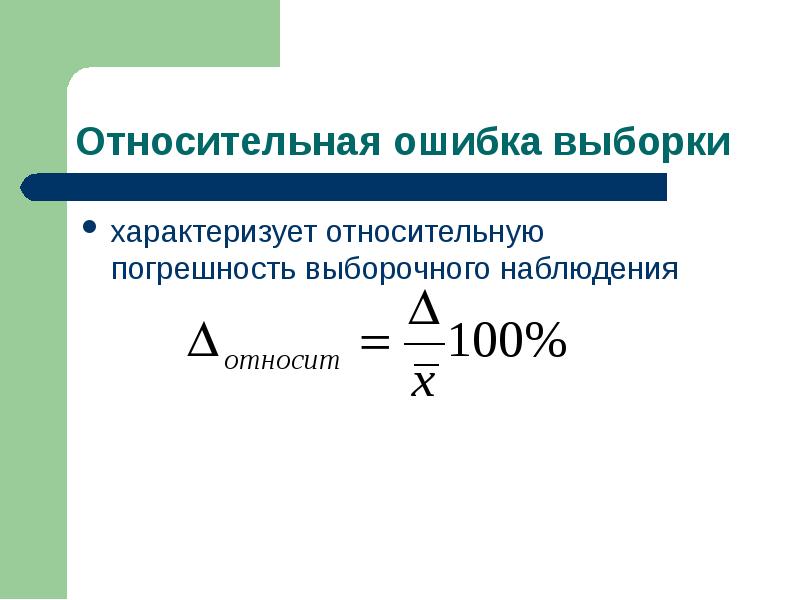 Наименьшая относительная погрешность