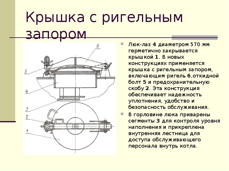 Сборочный чертеж люк лаз