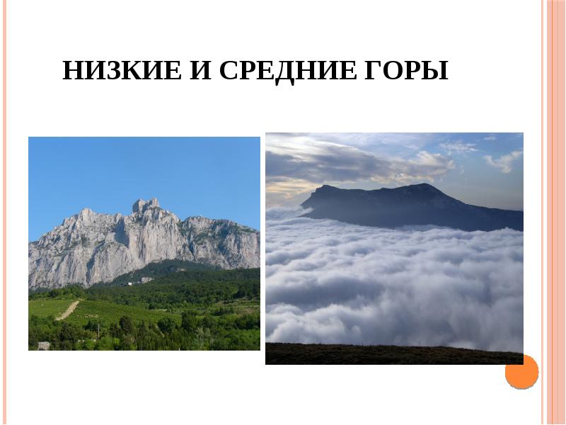 Средний гор. Средние горы. Низкие и средние горы. 3 Примера средних гор. Средняя площадь горы.