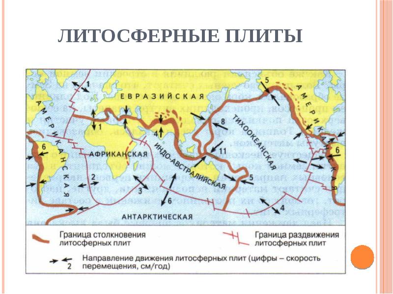 Литосферные плиты презентация 5 класс