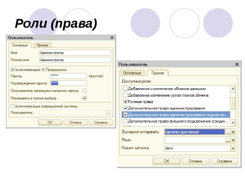Роли (права) Роли (права)
