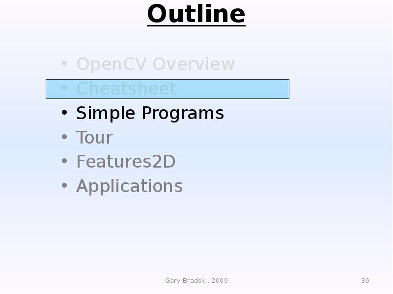 Opencv Tutorial. (Lecture 2)