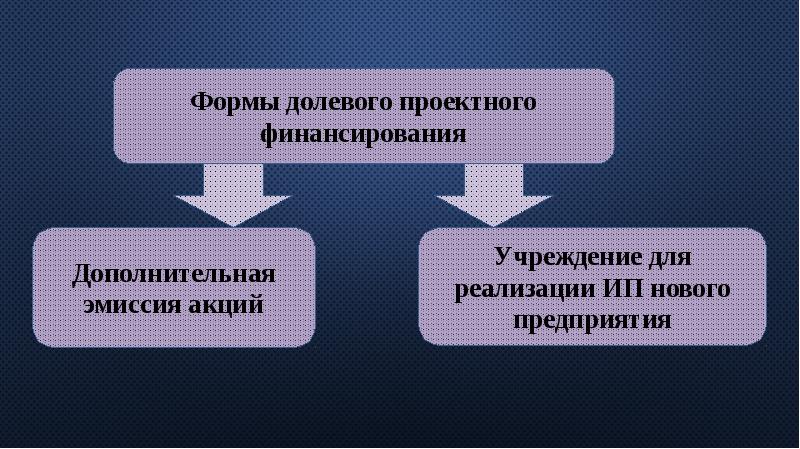 Долевое финансирование проекта