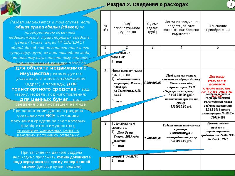 Справка госслужащего образец заполнения